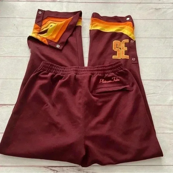 Platinum FUBU Harlem Globetrotters #35 Warmup Basketball Sweatpants Mens… - Picture 6 of 15